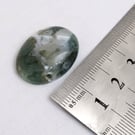 One only Moss Agate 25 mm x 18 mm Cabochon cut