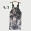 SALE Tie Dye Cross Back Apron - womens Japanese style apron No 4:1