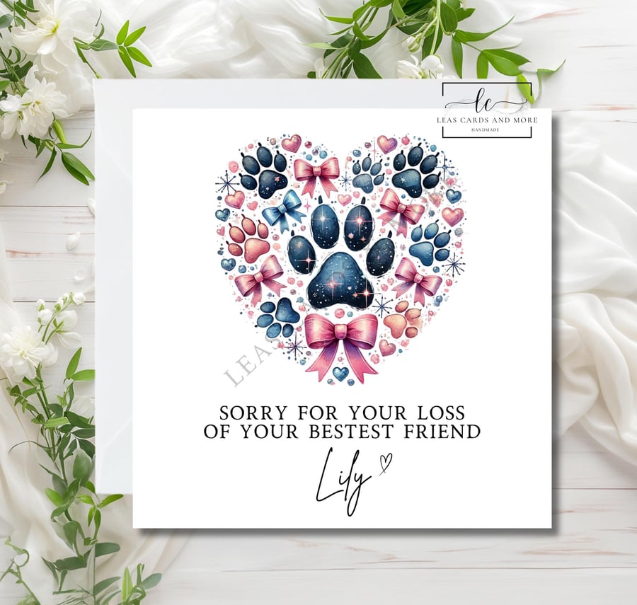 Handmade Personalisable Sorry for Your Loss Mem... - Folksy