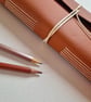 Burnt Orange Marble Journal or Sketchbook, A5 and A6 Sizes - Image 8