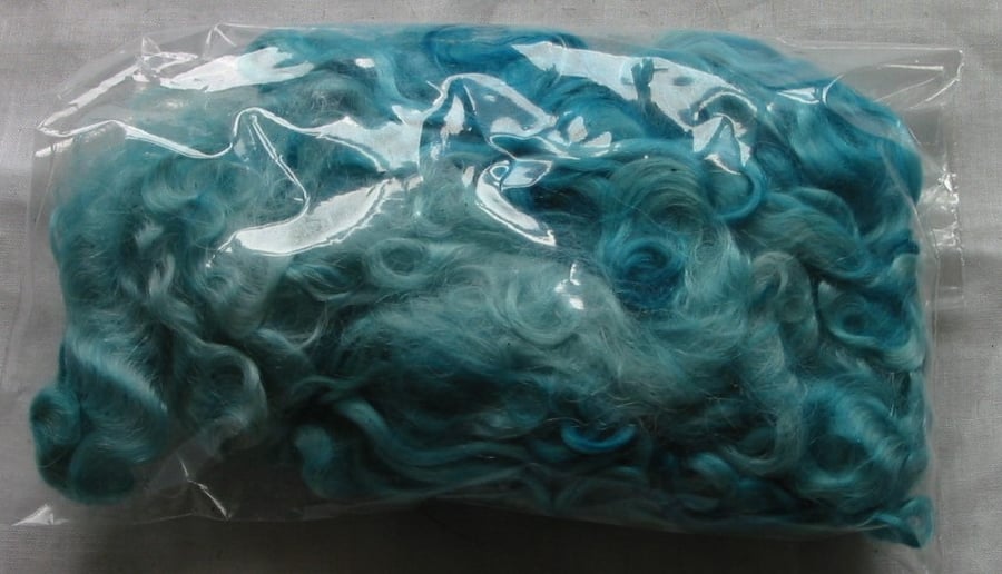 Hand dyed Mohair locks