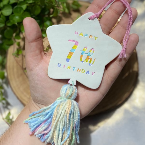 Personalised Birthday Balloon Hanging Decoration