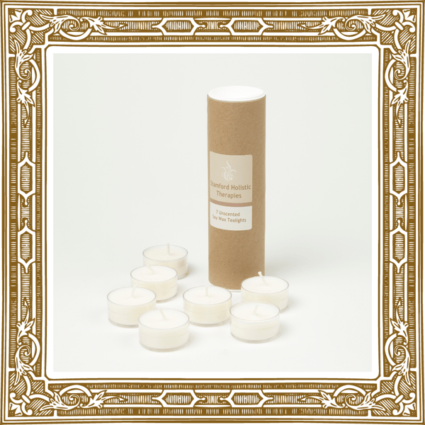 Unscented Natural Wax Tealights (7 Tealights)