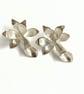 Orchid studs made from Silver - Image 1
