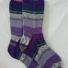 Hand knitted socks, MEDIUM, size 5-6 