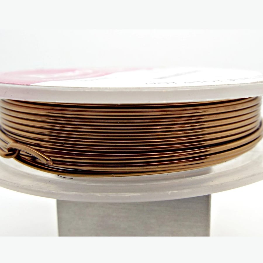 1mm Antique Bronze Colour Copper Wire, 4 Metre Coil, Wire Craft Supply