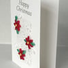 Quilled Christmas card - handmade, paper quilling