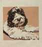 Marvin Clumberdoodle linocut print - Image 1