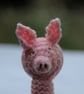 Hand Knitted Piggy Pen Topper - Image 1