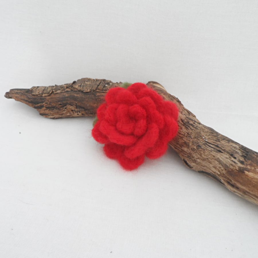 Red Rose Corsage, Brooch