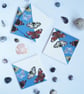 Set of 4 Light Blue British Butterfly Ceramic Tile Coasters with Cork Backing - Image 4