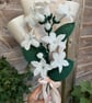 Handmade Crochet Jasmine Wedding Bouquet – White Bridal Flowers - Image 4
