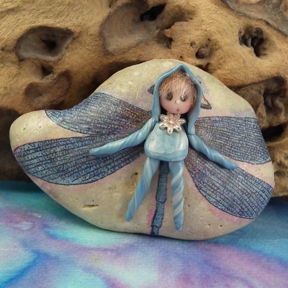 Rock Faery 'Alba' OOAK Sculpt by Ann Galvin