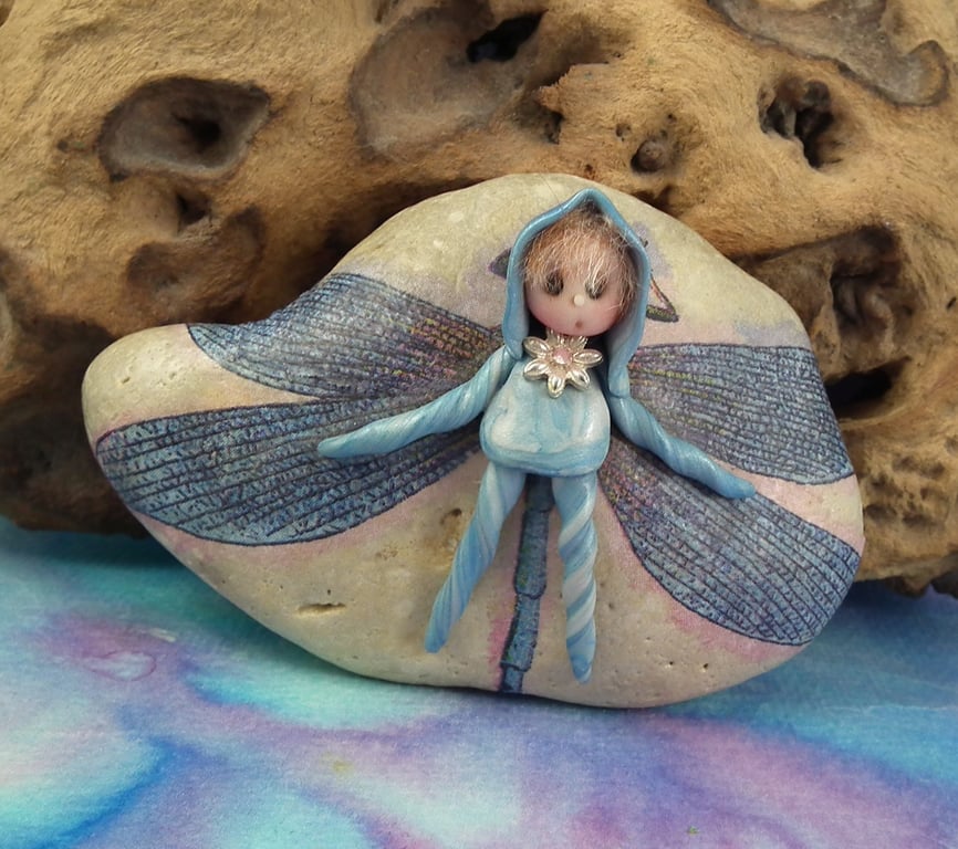 Rock Faery 'Alba' OOAK Sculpt by Ann Galvin