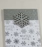 Lined notepad with foiled snowflake cover - Image 2