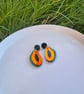 Papaya Fruit Earrings - Acrylic