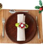 Set of six Christmas napkin rings and holders. - Image 1