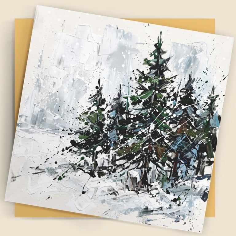 Winter Forest – Premium Festive Greeting Card
