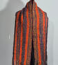 21.Handspun and Handwoven Statement Long  Scarf in Merino Wool. - Image 3