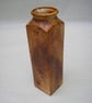 CERAMIC URN CONTAINER TALL DECORATIVE SQUARE  11 INS TALL X 3 INS WIDE - Image 2