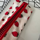 Book Buddy Pen Case. Zip Up Pencil Case with Elastic Loop