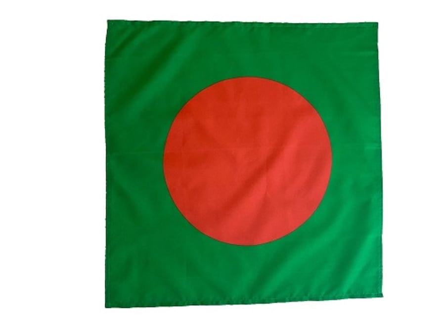 23" x 23" 59 x 59 cm Bangladesh Bangladeshi Flag Bandana Head Scarf Neck Tie