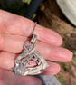 Fused silver ship pendant - Image 3