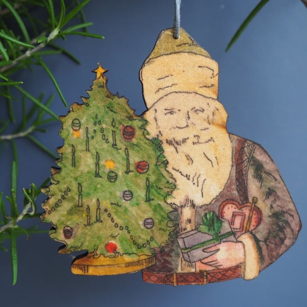Father Christmas hanging decoration 
