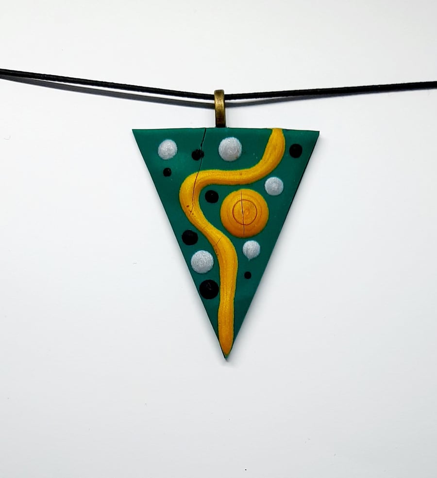 Polymer clay pendant 