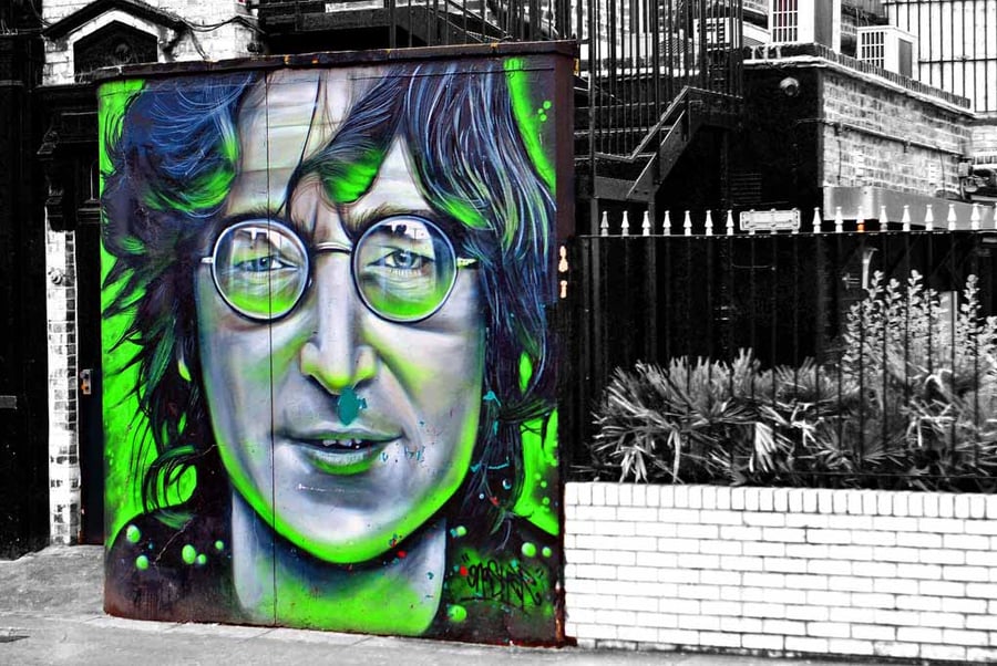 John Lennon Mural Street Art Camden Town 18"x12" Print