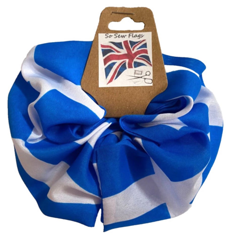 Greece Greek Flag Hair Scrunchie Scrunchies Accessory Band Elastic