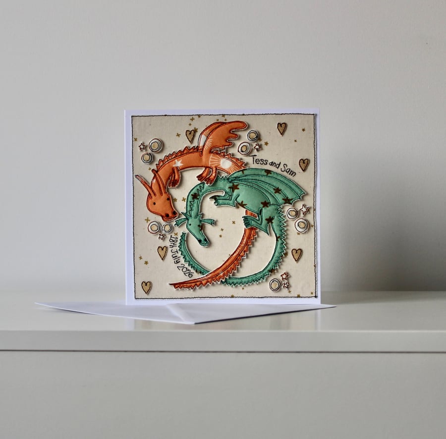  Special Order for Penny - 'Tess and Sam' - Handmade Blank Card