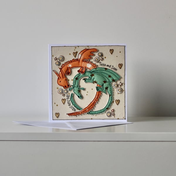  Special Order for Penny - 'Tess and Sam' - Handmade Blank Card