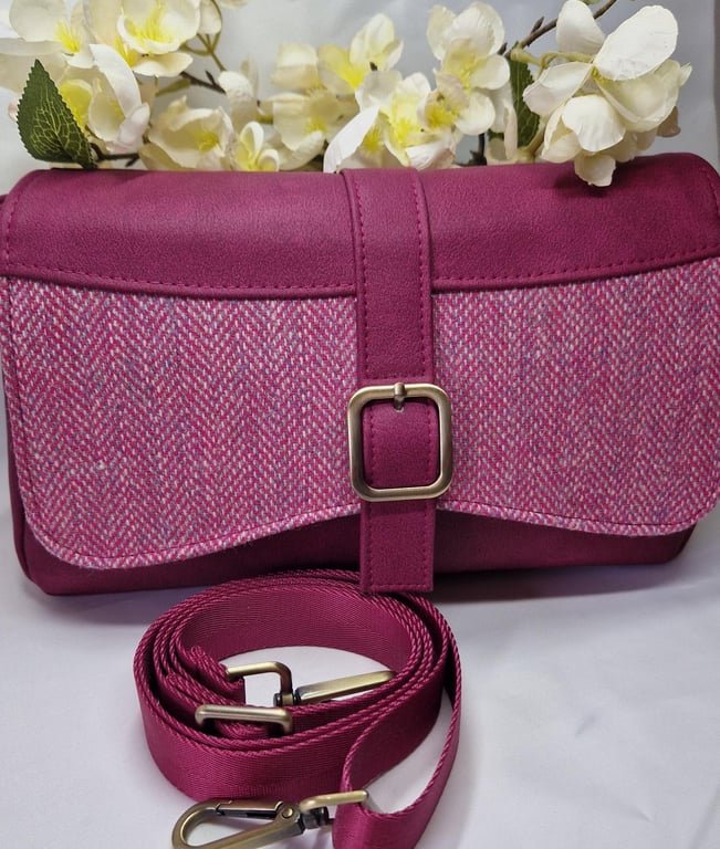 Juanita in Yorkshire Tweed & Mora Faux Leather - PERFECTLY IMPERFECT