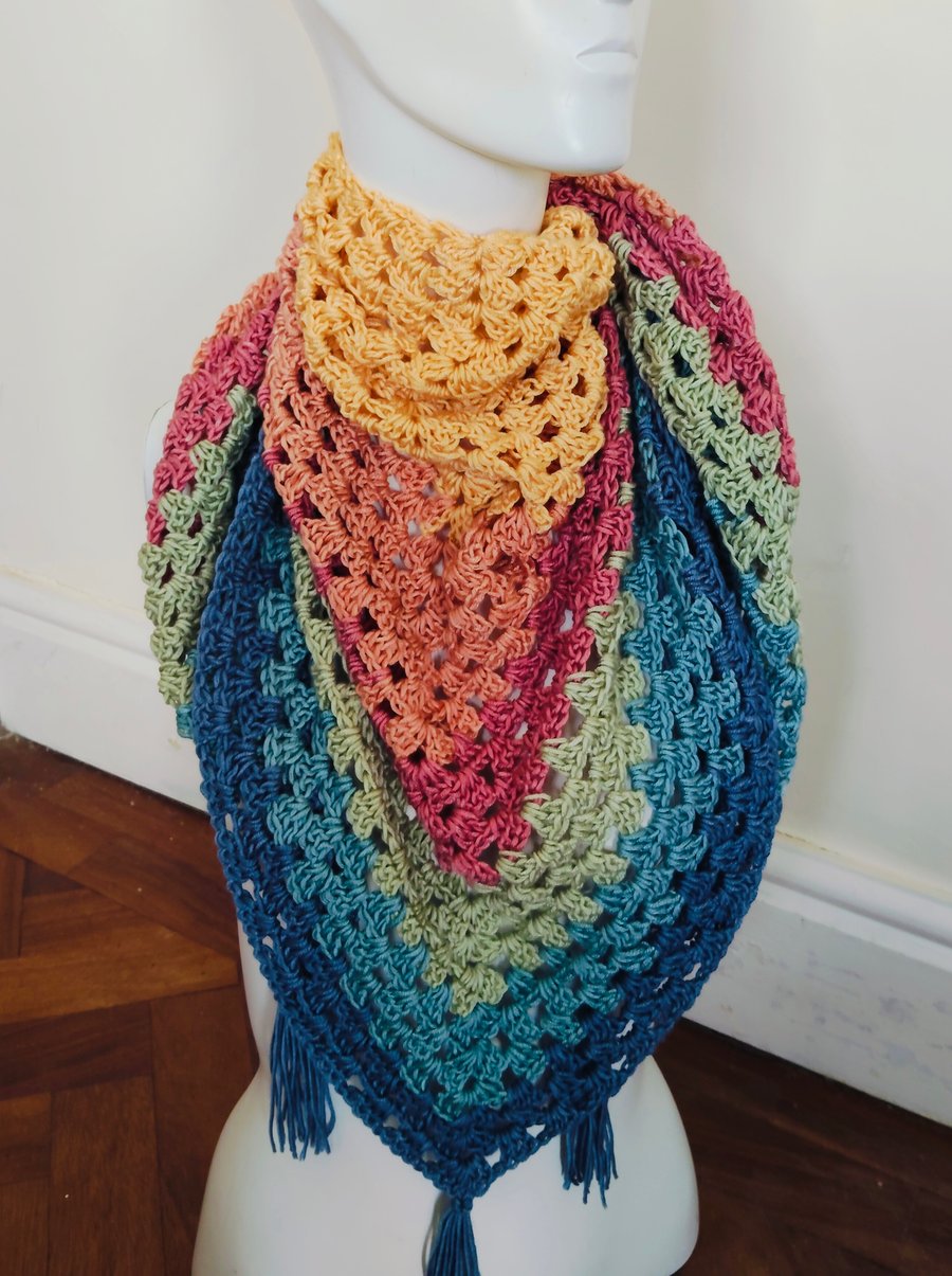 Pastel Rainbow Scarf