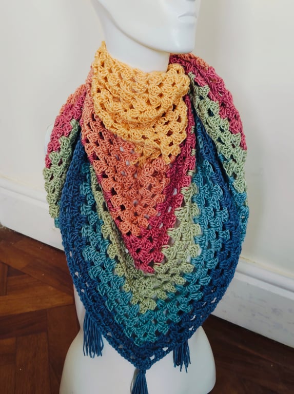 Pastel Rainbow Scarf