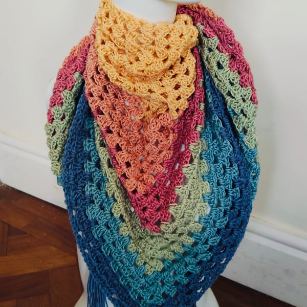 Pastel Rainbow Scarf