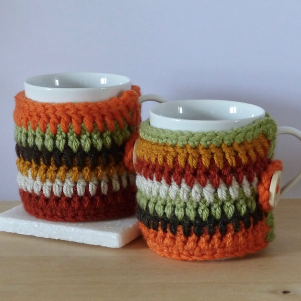 Crocheted 'Autumn' Mug Cosy