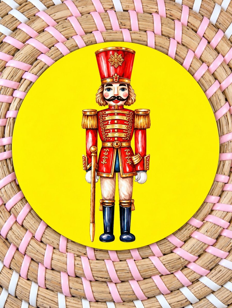 Nutcracker Christmas Coaster – Traditional Festive Soldier – Christmas Gift 