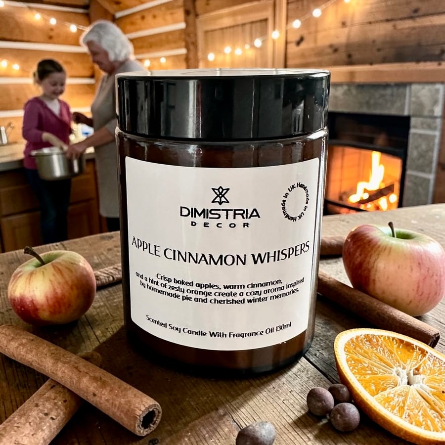 Apple Cinnamon Whispers Soy Candle