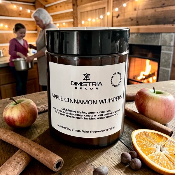 Apple Cinnamon Whispers Soy Candle
