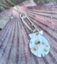 Silver Shell Necklace with Peridot and Silver Barnacles - Image 1