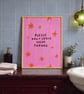 Please Don't Leave Skids Art Print, Funny Bathroom En Suite Toiler Wall Decor  - Image 3