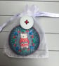 Hand Embroidered Polar Bear Brooch - Image 4