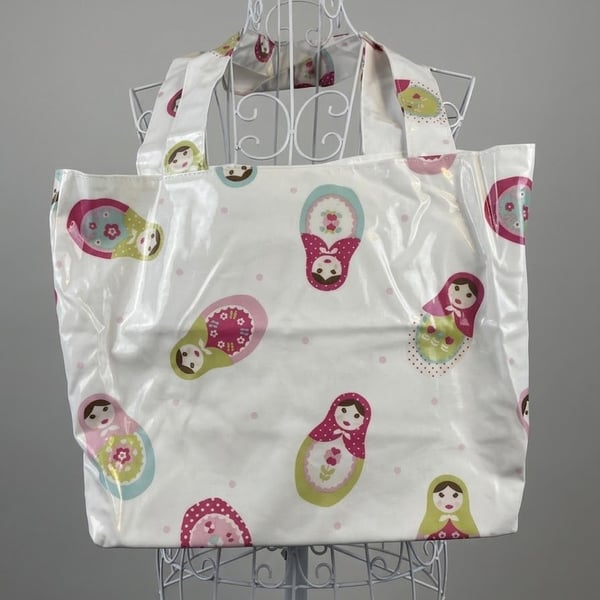 Russian doll shoulder tote shopping bag 
