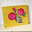 Original painting on canvas "Peonies"