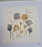 Original abstract watercolour greeting card 