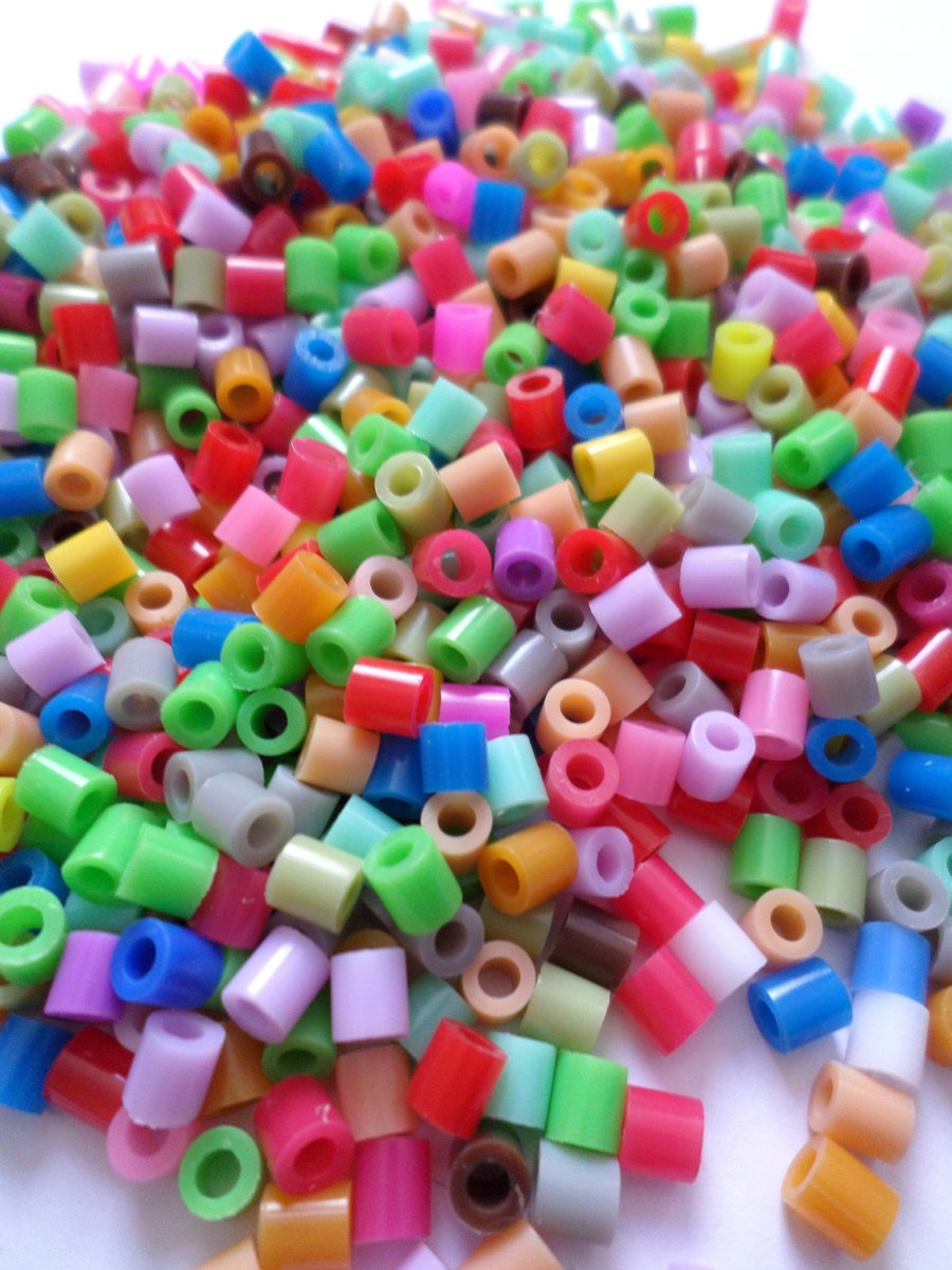 500 x Hot Fuse Beads - Column - 5mm - Mixed Colour 