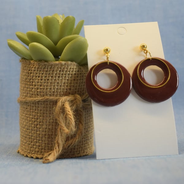 Minimalist Open Circle Earrings