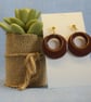 Minimalist Open Circle Earrings - Image 3